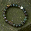 【Starstone Series】Nourishment / Joy / Fulfillment Dragon Blood Stone, Agarwood, Hetian Jade Bracelet