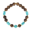 【Elegant Series】Agarwood  Turquoise bracelet 8mm 202002