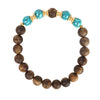 【Elegant Series】Agarwood  Turquoise bracelet 8mm 202004