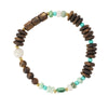 【Elegant Series】Agarwood  Turquoise Jade bracelet 202006