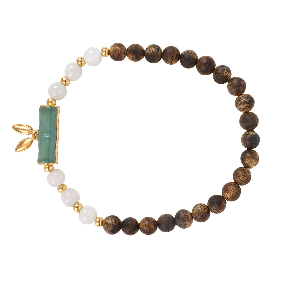 【Elegant Series】Agarwood  Jade bracelet 5mm 202011