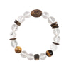 【Elegant Series】Agarwood  Tiger's Eye Rock Crystal bracelet 8-10mm 202007