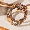 【Premium Series】Agarwood Golden Topaz Double-loop bracelet 7mm 201018