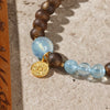 【Premium Series】Agarwood  Aquamarine Bracelet 6mm 201040