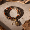 【Elegant Series】Agarwood  Southern Red Agate, multi-loop bracelet 6*7mm 202020