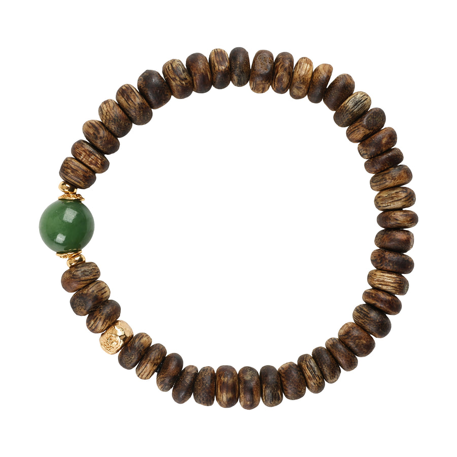 【Premium Series】Agarwood Opaque Amber bracelet 6-7mm 201007