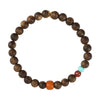 【Premium Series】Agarwood Southern Red Agate， old Opaque Amber Bracelet 6mm 201032