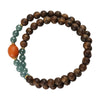 【Premium Series】Agarwood Jade Opaque Amber Double-loop bracelet 6mm 201003