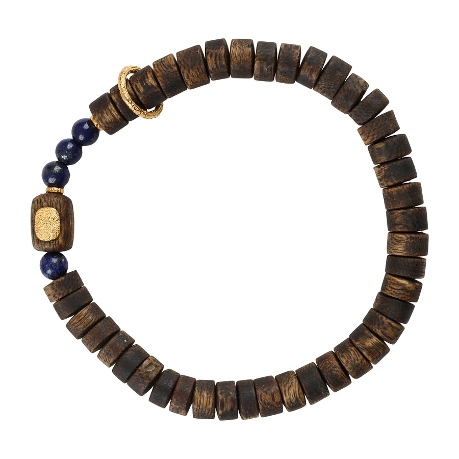 【Premium Series】Agarwood Lapis lazuli bracelet 6mm 201005