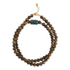 【Premium Series】Agarwood Jade  clavicle necklace Length:14.9‘’（37.8cm） Bead Size: 0.19‘’（5mm） 201009