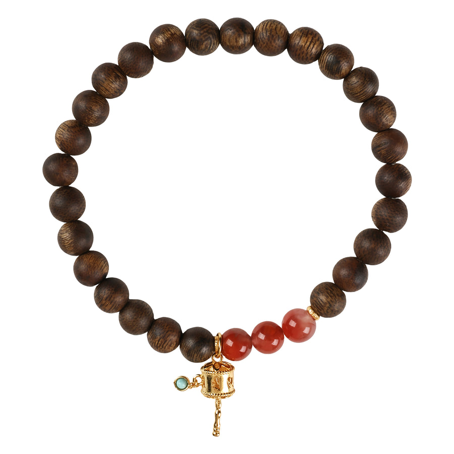 【Premium Series】Agarwood Southern Red Agate Bracelet 6mm 201031
