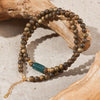 【Premium Series】Agarwood Jade  clavicle necklace Length:14.9‘’（37.8cm） Bead Size: 0.19‘’（5mm） 201009