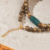 【Premium Series】Agarwood Jade  clavicle necklace Length:14.9‘’（37.8cm） Bead Size: 0.19‘’（5mm） 201009
