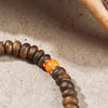 【Premium Series】Agarwood  old Opaque Amber Jade Bracelet 7mm 201038