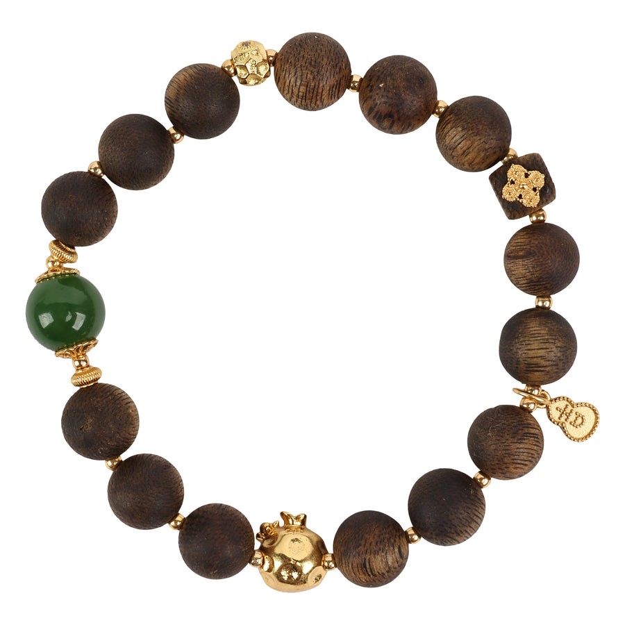 【Premium Series】Agarwood Jade bracelet 9mm 201019