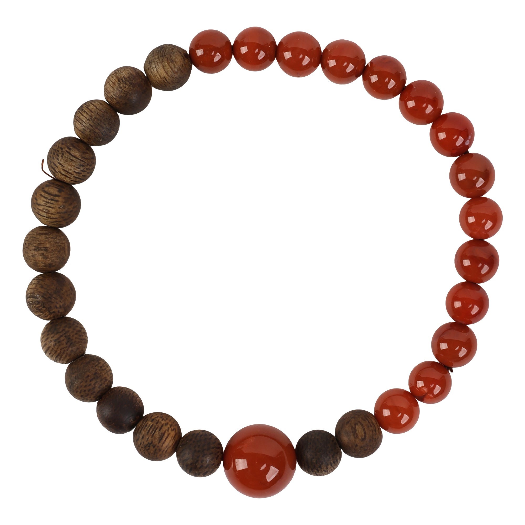 【Premium Series】Agarwood Southern Red Agate  bracelet 6.5mm 201020
