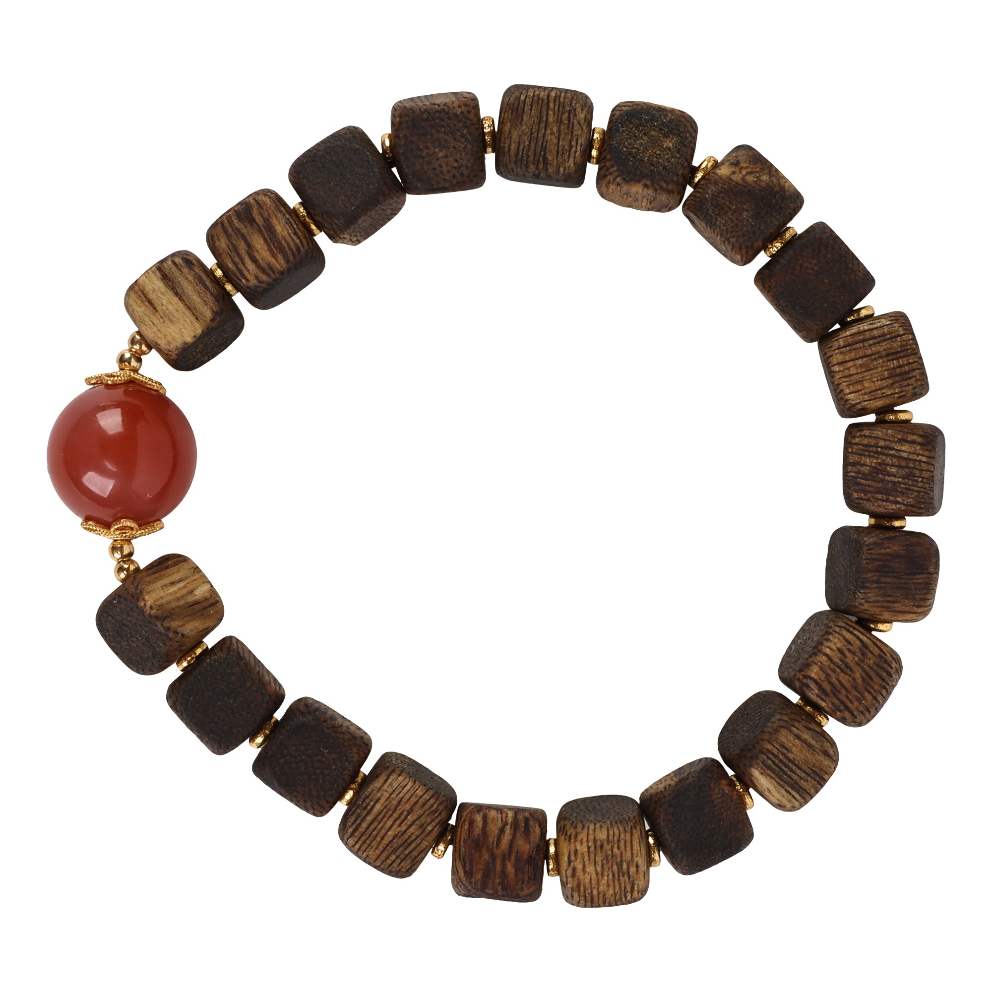 【Premium Series】Agarwood Southern Red Agate  bracelet 6mm 201016