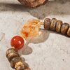【Premium Series】Agarwood Golden Topaz Southern Red Agate bracelet 8-9mm 201025