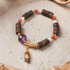 【Premium Series】Agarwood Amethyst Southern Red Agate  bracelet 8-9mm 201015