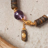 【Premium Series】Agarwood Amethyst Southern Red Agate  bracelet 8-9mm 201015