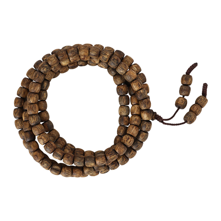 【Premium Series】Agarwood Barrel-shaped beads  Multi-wrap Bracelet 6*5mm 201048
