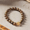 【Premium Series】Agarwood  White Quartz Bracelet 9mm 201045