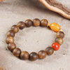 【Premium Series】Agarwood Southern Red Agate， old Opaque Amber Bracelet 10mm 201041