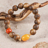 【Premium Series】Agarwood Southern Red Agate， old Opaque Amber Bracelet 10mm 201041