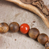 【Premium Series】Agarwood Southern Red Agate， old Opaque Amber Bracelet 10mm 201041