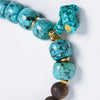 【Elegant Series】Agarwood  Turquoise bracelet 8.5mm 202013