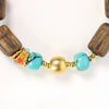 【Elegant Series】Agarwood  Turquoise bracelet 9*14mm 202005