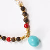 【Elegant Series】Agarwood   Agate Pearl Turquoise Necklace/Multilayer Necklace Length:25.6‘’（65cm） Bead Size: 0.23” (6mm) 202015
