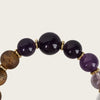 【Elegant Series】Agarwood  Amethyst Rock Crystal bracelet 10mm 202003