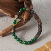 【Elegant Series】Agarwood  Aventurine jade bracelet 6mm 202014