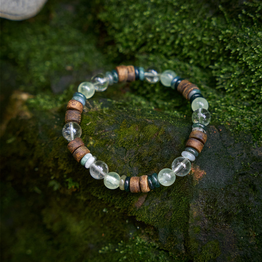 [Starstone Series] Purification / Strength / Creativity  Agate  Jadeite  Green Body Purifier  Agarwood  Bracelet